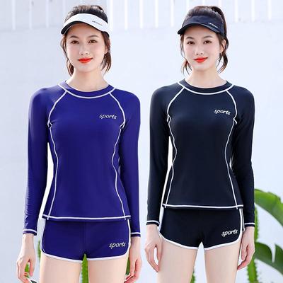 Women's Quick-Dry Short Sleeve Surfing Swimsuit with Sun Protection