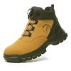 rotating button safety shoes anti smash steel toe work boots industrial construction puncture proof autumn winter work shoes