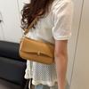 Fashion retro popular small square bag new texture shoulder messenger bag simple casual women's bag