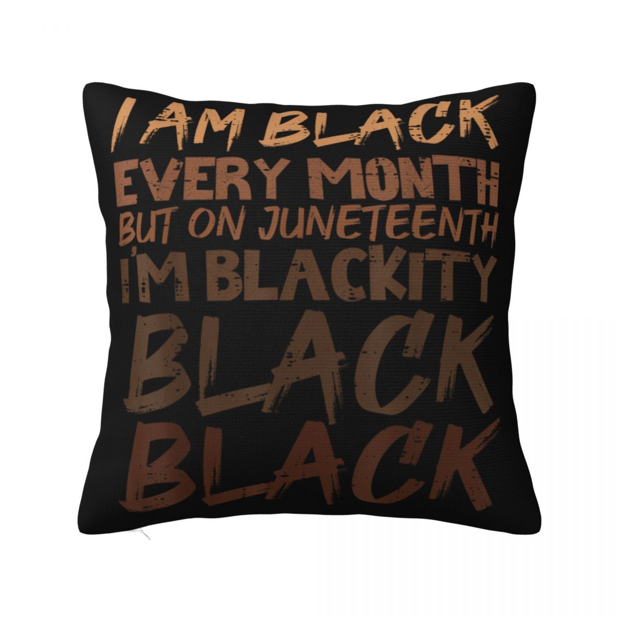 Juneteenth Is My Independenc Day Throw Pillow Cover Decorative Pillow African 1865 Funny Pillowcase 30x30cm