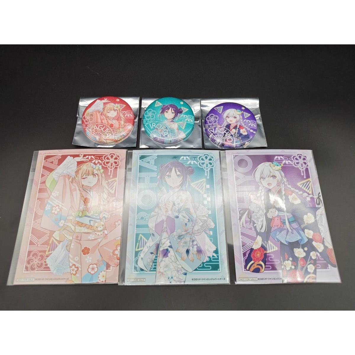 Used Super Kaguyahime! TSUTAYA POP UP SHOP Kyoto IP Bookstore Glitter Can Badge Bromide Complete Set