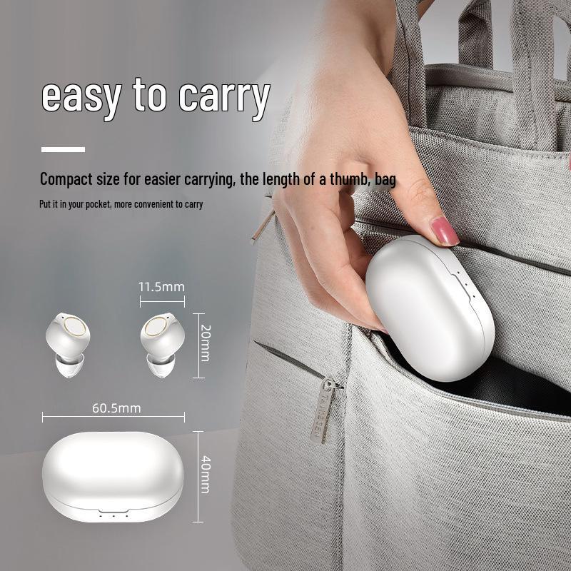 Cross-Border CIC In-Ear Hearing Aid with Magnetic Charging, Sound Amplifier, and Fingerprint Touch for the Elderly