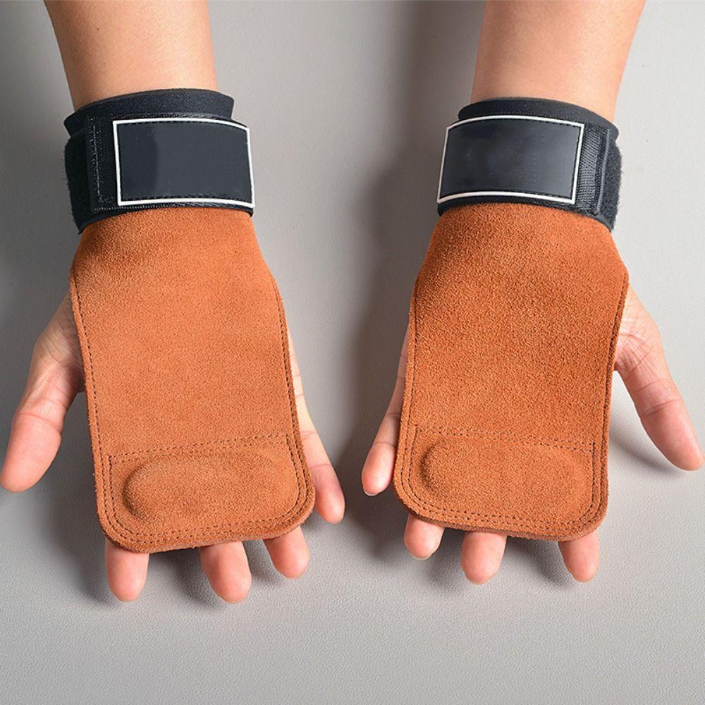 Anti-Skid Gym Gloves Cowhide Workout Gloves Lifting Weightlifting Gloves  Gym Training
