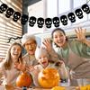 Halloween Ghost Paper Garland Scary Halloween Decoration Bat Spider Skull Banner for Halloween Party Haunted House Home Decor