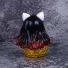 11cm Φιγούρα Anime Demon Slayer Kamado Nezuko Γάτα της Τύχης Κλουβί Μεταμφίεσης Εσωτερικό Χαριτωμένο Μοντέλο Παιχνίδι Συλλογή Δώρου Φιγούρα Δράσης