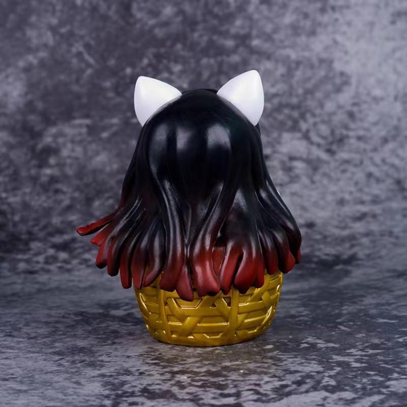 11cm Φιγούρα Anime Demon Slayer Kamado Nezuko Γάτα της Τύχης Κλουβί Μεταμφίεσης Εσωτερικό Χαριτωμένο Μοντέλο Παιχνίδι Συλλογή Δώρου Φιγούρα Δράσης