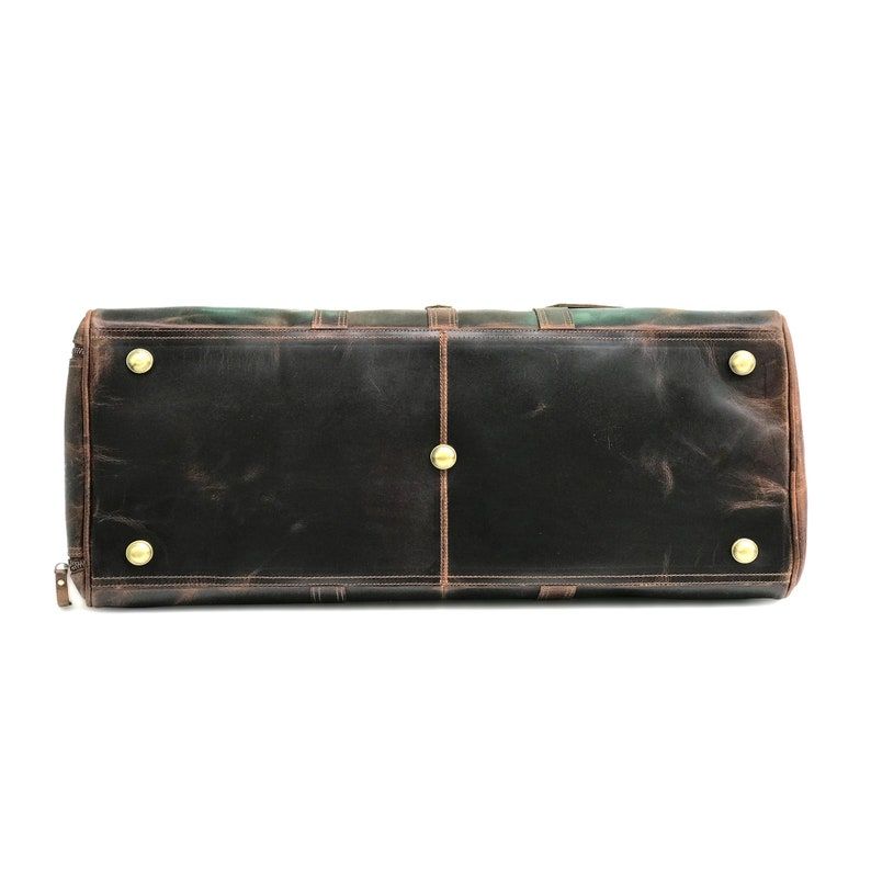 Ręcznie robiona torba podróżna Hunter Brown Leather Weekender - idealny prezent dla niego i dla niej