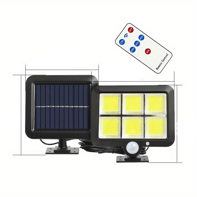1PC 108/120/128/160COB Solar Split Wall Light, Sensor Motion 3 Modes Powered Waterproof Wireless Garden Wall Night Street Light