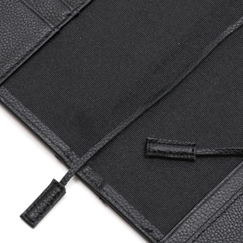 [BLUE SINCERE] B5 Genuine Leather Slim Notebook Cover, Holds 2 Books, Fits College Notebooks, Includes Pen Holder, Bookmark, and Card Slots / NC2 (Roy