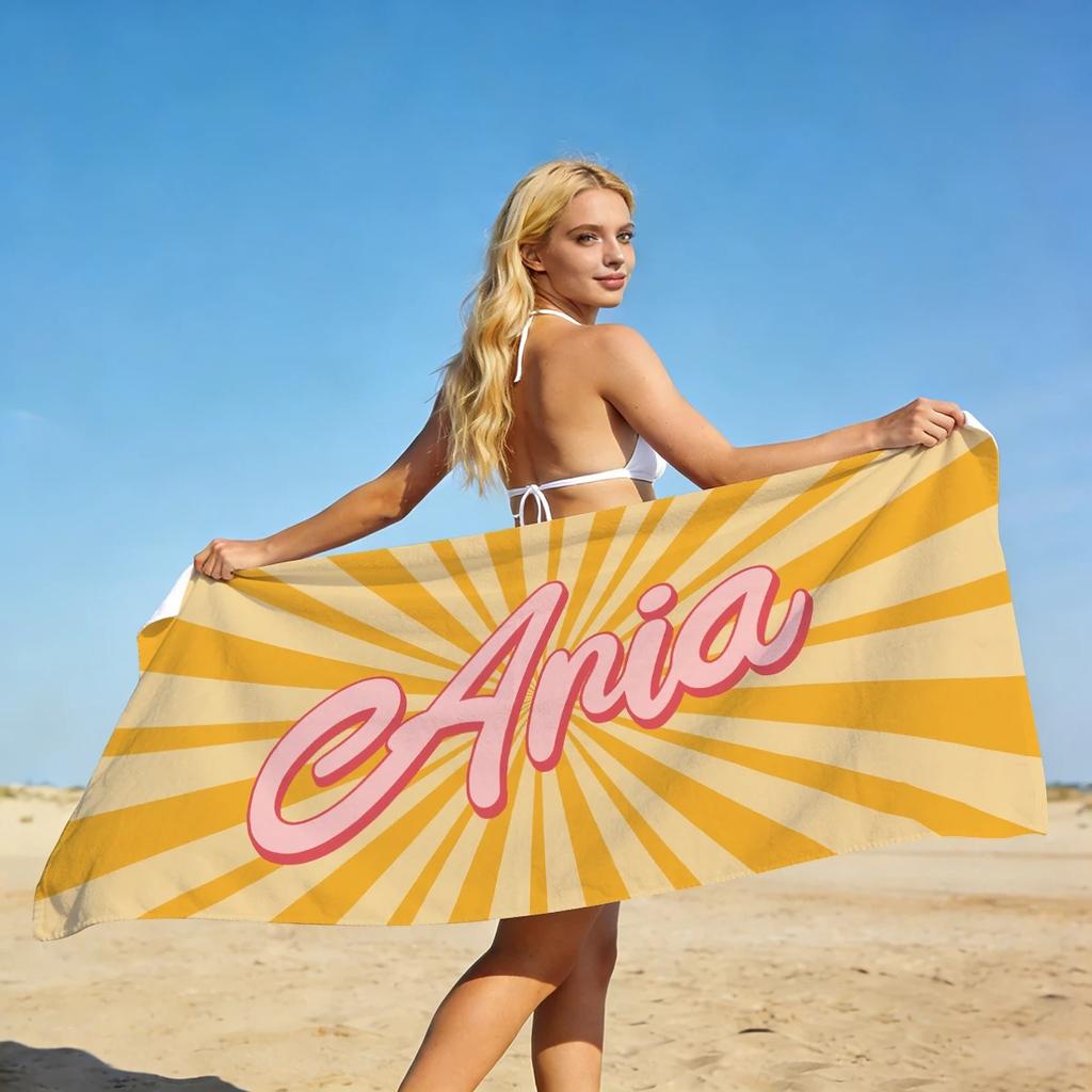 Red Rose Leopard Print Beach Towel 2D Flat Printed Peach Skin Soft Large Bath Towel for Seaside Holiday Party Sunbathing