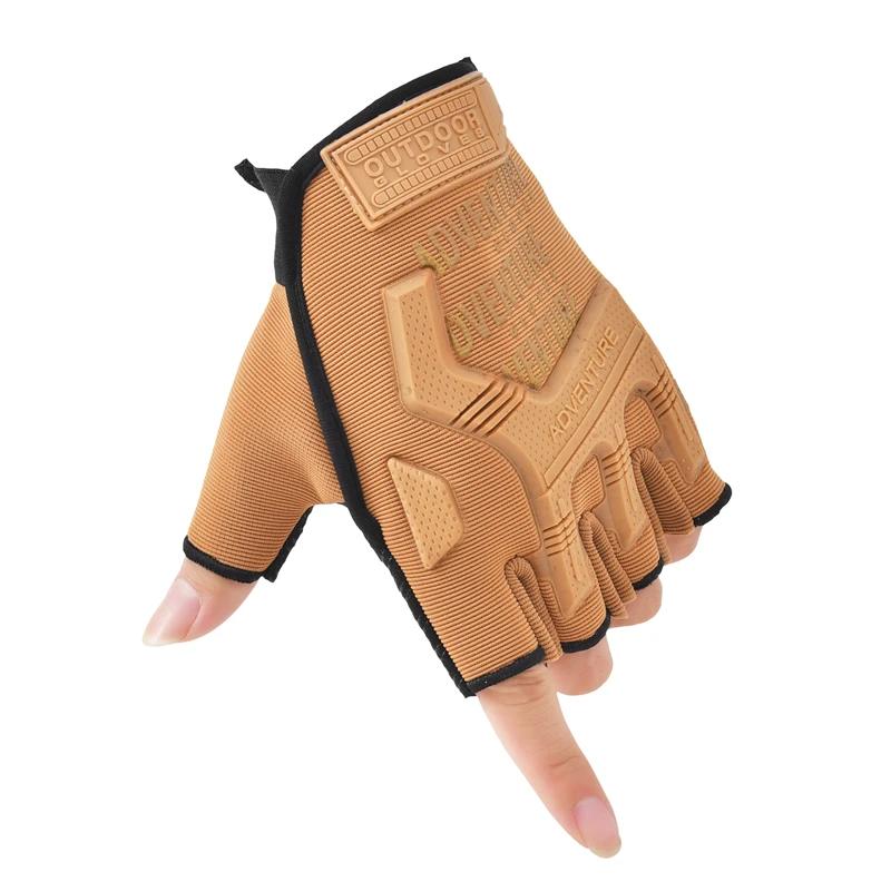 Fingerless Male Tactical Gloves Hard Knuckle Motorcycle Gloves for Men and Women Outdoor Use Bicycle Hunting Hiking Fingerless Gloves