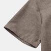 Men Stand Collar Half Placket Chest Pocket Short Sleeve Cotton Linen Shirt Solid Loose Breathable Casual Summer Blouse