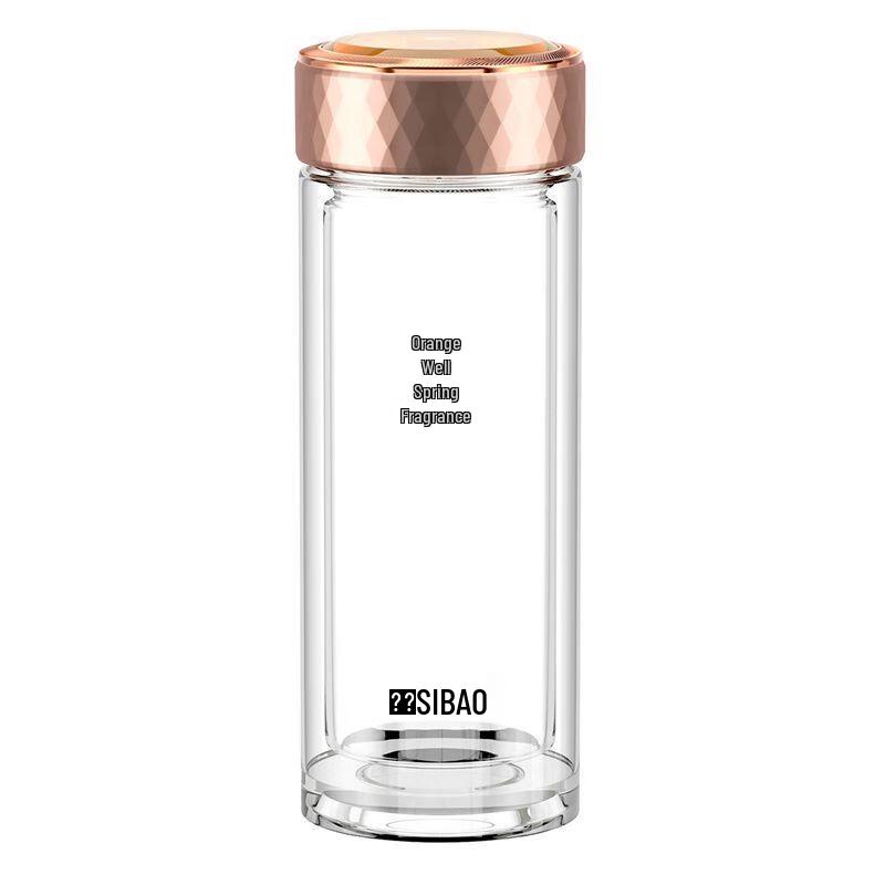 SIBAO Double-Layer Glass Tea Cup