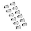 12PCS Guitar Through Body Ferrules Replacement Metal String Bushing for Electric Guitar