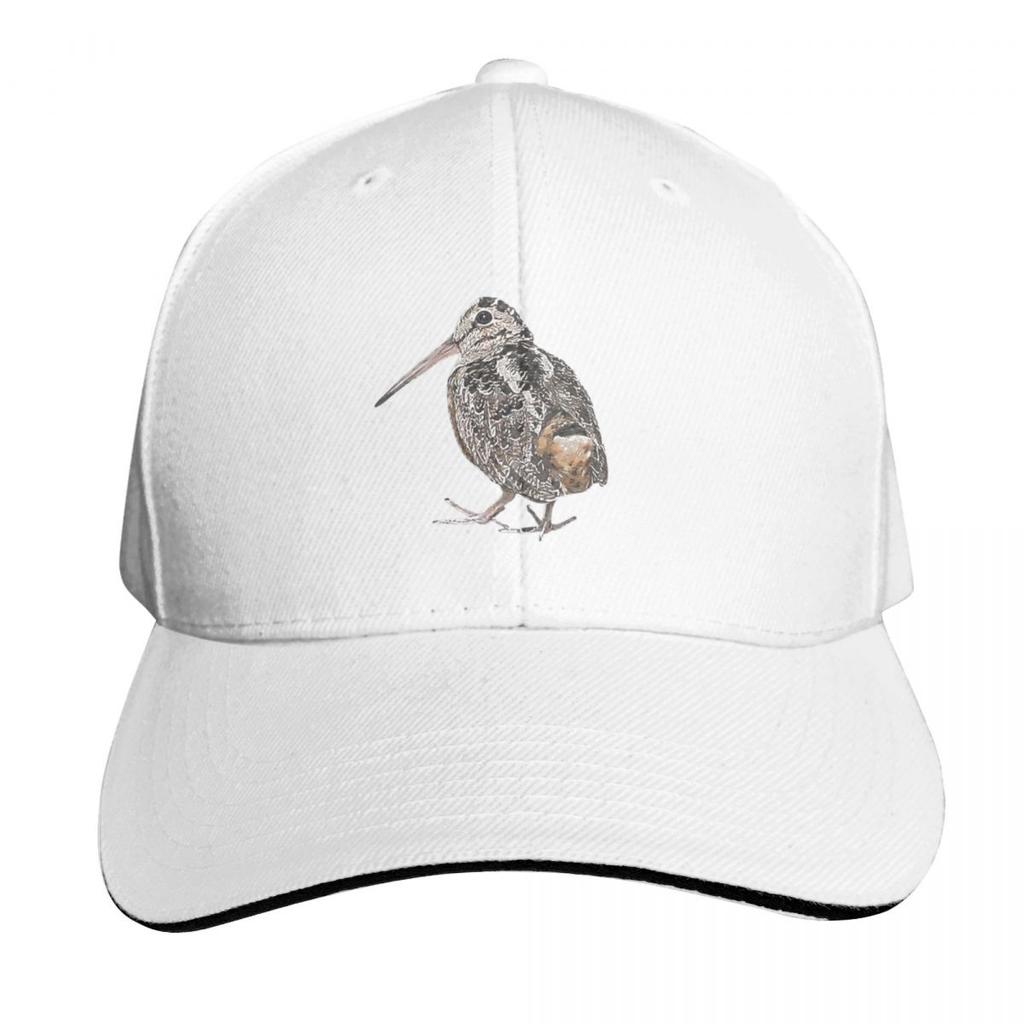 American Woodcock Timberdoodle White Alternate Design Baseball Cap Sunscreen Mountaineering Golf Trucker Hats For Unisex Womens