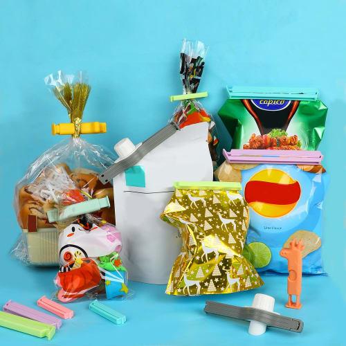 CCINEE Bag Sealing Clips for Food Storage, Moisture-Proofing, Keeping Food Fresh, Preventing Oxidation, and Preserving Snacks In the Kitchen, Durable