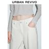 UR 2025 Spring Women's Simple Wide-Leg Mid-Waist Casual Pants