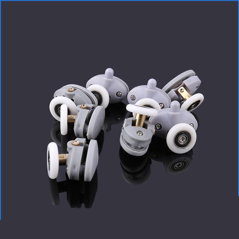 4pcs-8pcs/set New Oval 23mm 25mm ABS Nylon Single Pop Up Pulley Runner Wheel Shower Cabin Sliding Glass Door Rollers Hardware