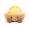  Lemon Tart Plush Toy 10cm Brown/Yellow Cute Soft Comfort Toy