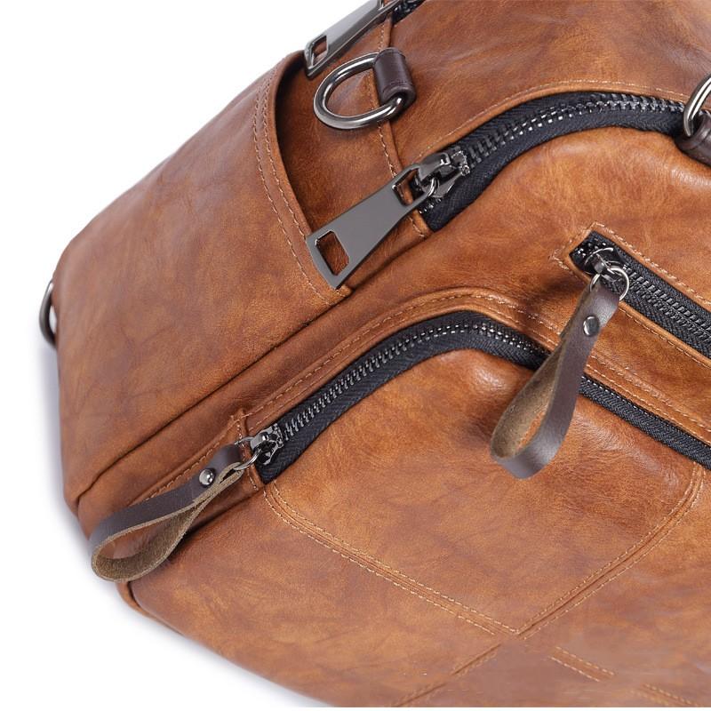 Women's Backpack Multifunctional and Fashionable, Paired with Genuine Leather Shoulder Bag, Diagonally Crossed, Hand-held, Retro Single Shoulder