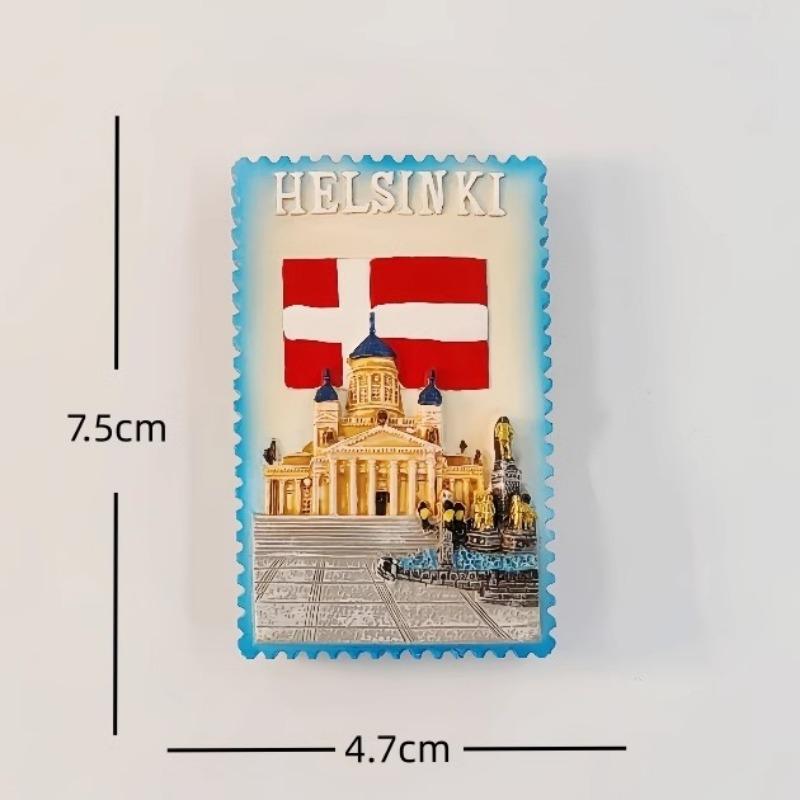 Finland Fridge Stickers Helsinki Travelling Souvenirs Home Decoration Message Board Magnetic Stickers Gifts Fridge Magnets