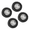 4PCS RC Crawler Tires 1.9 Inch Rubber   RC Tire with Plastic Wheel   for   1Celsius10 Remote Control Cars