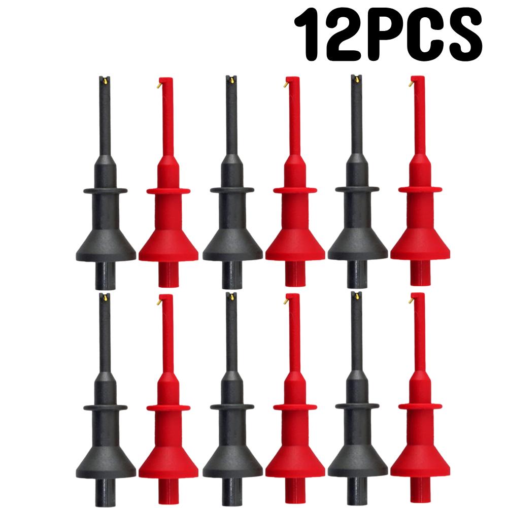 20-2pcs Probe Hook 4mm Banana Jack Telescopic Multimeter Probe Hook High Current Multimeter Test Probe Hook High VoltageTools