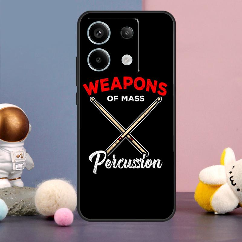 Drum Drummer Music DJ Case For Xiaomi Redmi Note 15 Pro Plus 10 11 12 13 14 Pro Redmi 15 15C 14C 10C 12C 13C Cover
