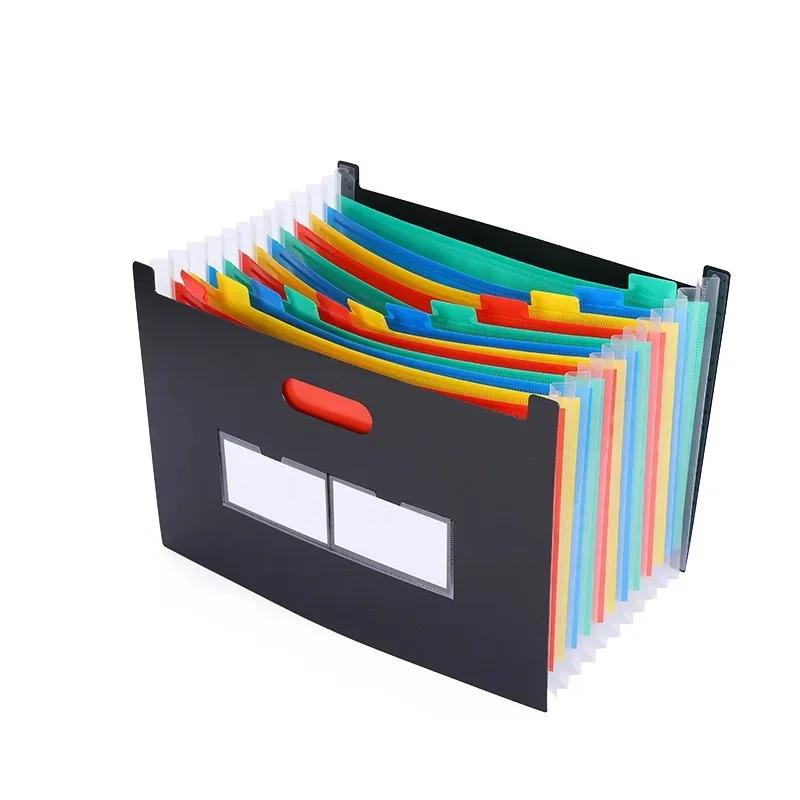 Fächermappe, 13/25 Fächer, A4-Format, große Kapazität, tragbare Akkordeon-Dateibox, Dateitasche, Ablageordner-Organizer