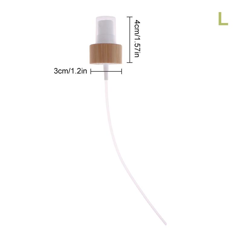 1Pc Eco-Friendly Bamboo Plastic Skincare Packaging Bottle Pump Lid 18-410 20-410 24-410 Wooden Cover Lotion Caps Spray Top