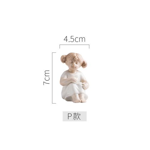 European Ceramic Family Figure Sculpture Bookcase Living Room Decoration Cute Baby Crafts Decoration Figurines Christmas Present