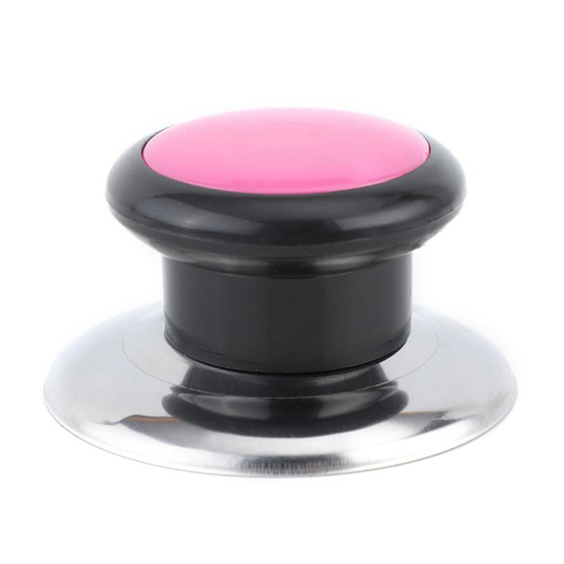 

Крышка для кастрюли, противоожоговая пластиковая кастрюля, кухонные гаджеты, ручка для крышки кастрюли, основание из нержавеющей стали, откидная крышка для кухни, современная розовый