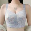 FallSweet Übergröße Unterwäsche Damen Spitze BHs Nahtlose Minimizer Bralettes Weiche kabellose BHs Damen Lingerie 36CD-46CD