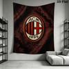 Ac Milan Crest Emblem Threepiece Set 1 Duvet Cover 2 Pillowcase Without Core Bedding Set Duvet Cover And Pillowcase Soft And Comfortable
