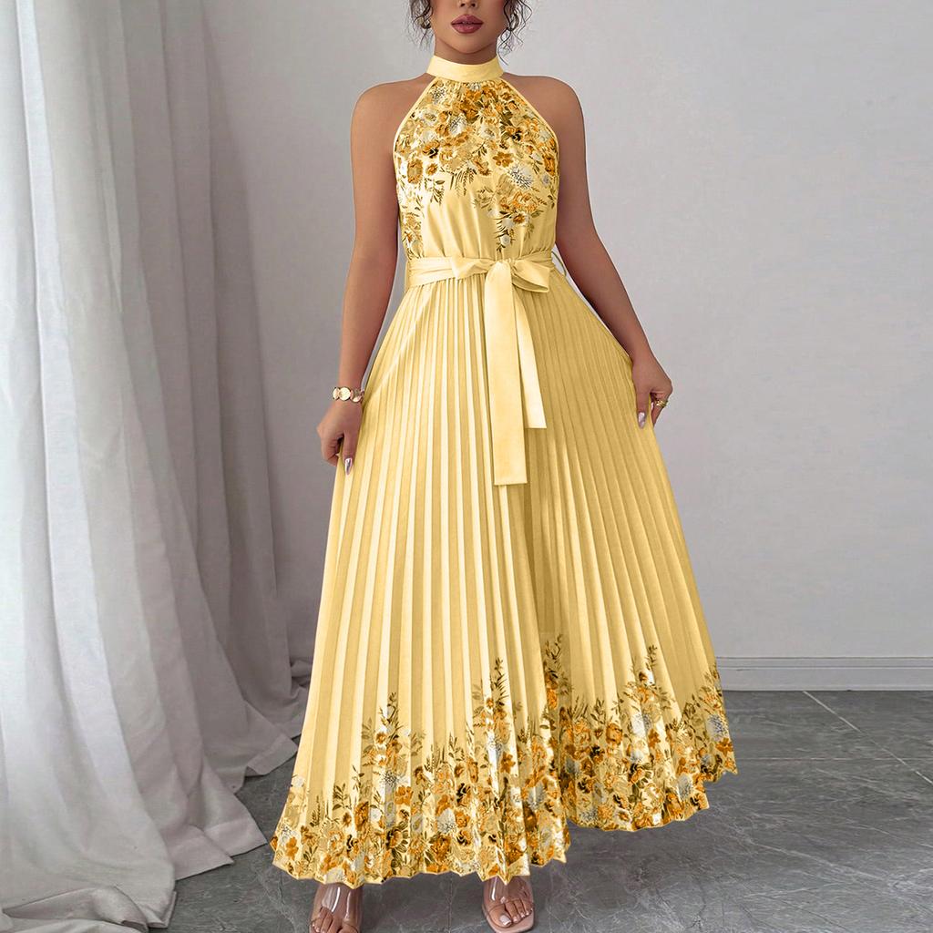 Women's Casual Fashion Sleeveless Retro Retro Dress