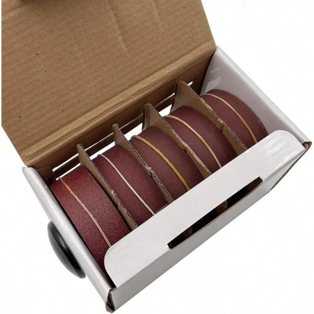 LYFJXX Abrasive Paper 4pc Sandpaper Variety Pack-150 240 320 400 Grit With Dispenser Drawable Emery Cloth Roll Metal Glass Carpentry Sanding Paper