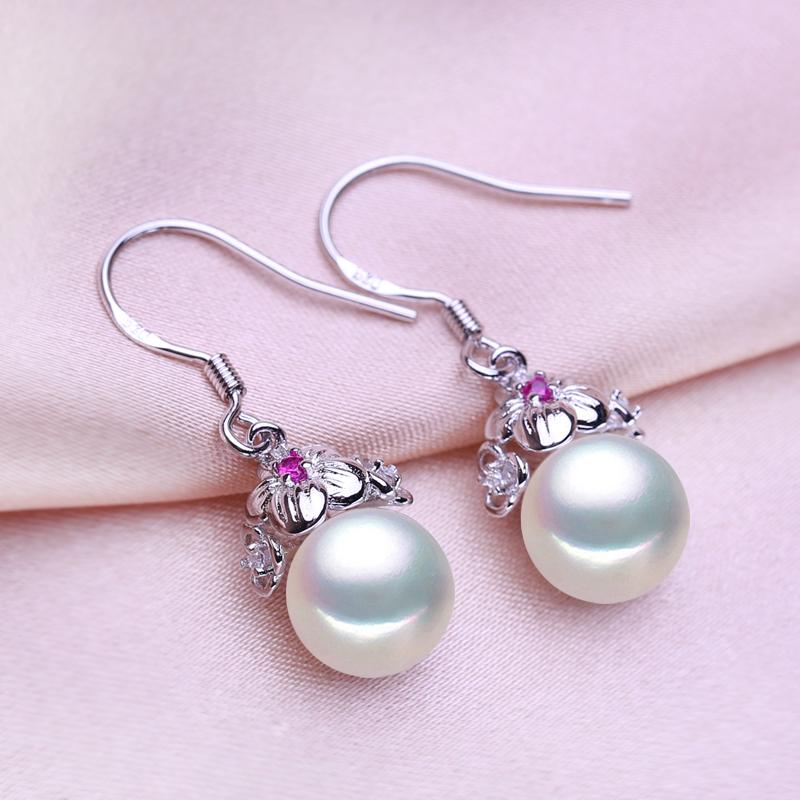 

Серьги SENIKO с натуральным пресноводным жемчугом, геометрический дизайн, модные серьги с цветком кубического циркония для женщин, подарок для девочек белый