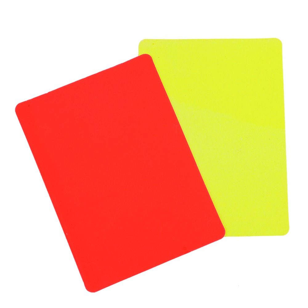 Yellow Card Football Referee Cards PVC Soccer Referee Red Yellow Card  Training
