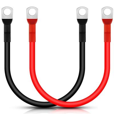New With SC Terminals Battery Inverter Cable 5AWG Red Black Stranded Copper Cord 12V/24V Car Inverter Wire