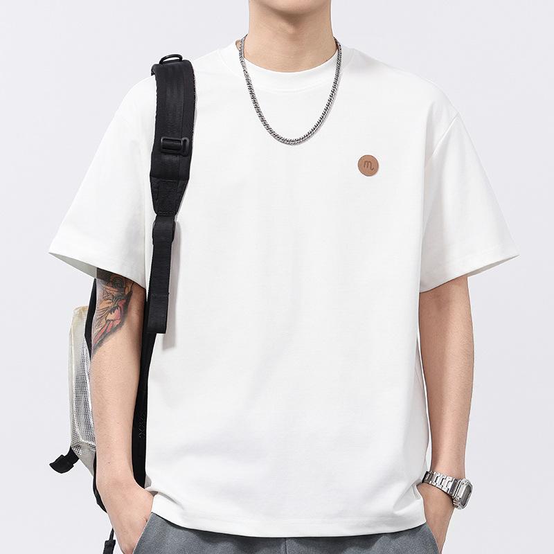 Summer Thin 240g Cool Short-sleeved T-shirt Men's Round Neck T-shirt Short-sleeved