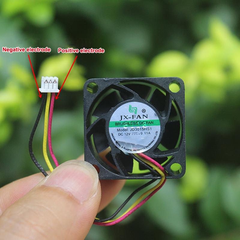 1/3/5Pcs 3015 Miniature Silent Fan Dc12V 0.11A 3Pin 30X30X15Mm Server Square Cooling Fan Diy Accessories