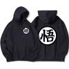 Japan Anime Db Postavy Wu Print Streetwear Muži Oversize Ležérní Mikina s kapucí Móda s kapucí Módní svetr Volná Kapesní Street Man Hoody