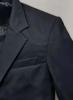 Genuine Leather Lambskin Formal Stylish Soft Men's Blazer Navy Blue Handmade