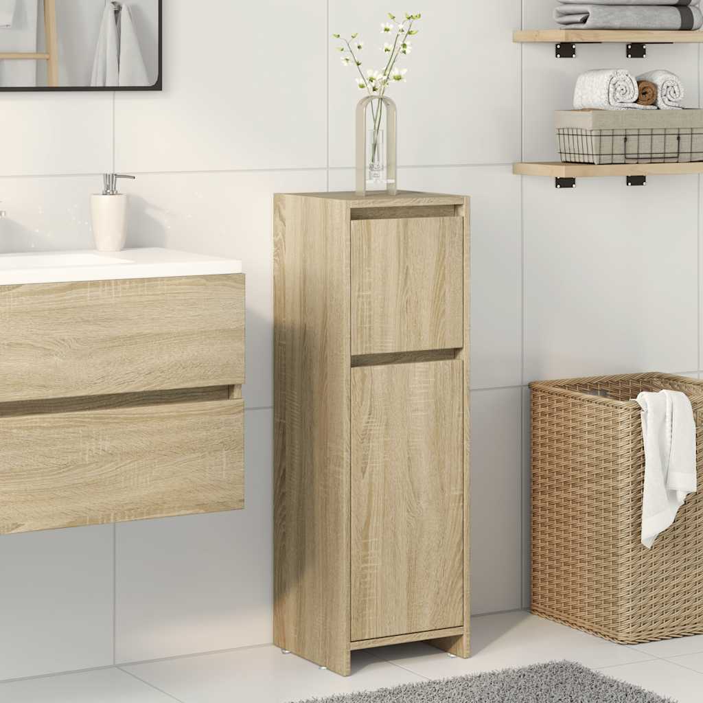 Bathroom Cabinet In Sonoma Oak 30 X 30 X 95 Cm Particleboard