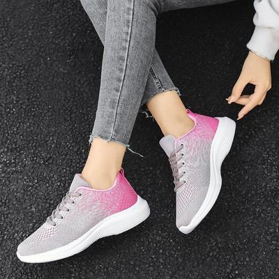 Fly Woven Comfortable Soft-soled Running Shoes Sports Breathable Mesh Women's Shoes