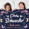 A Soft Flannel Blanket for Sisters, Perfect As a Commemorative Gift for The Sofa Or TV