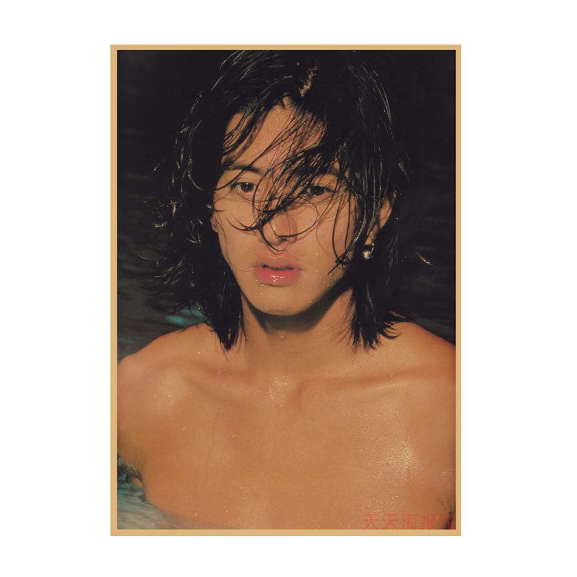 Takuya Kimura Japanese Star Kraft Paper Poster Decor for Dorm, Bar, or Cafe - 585