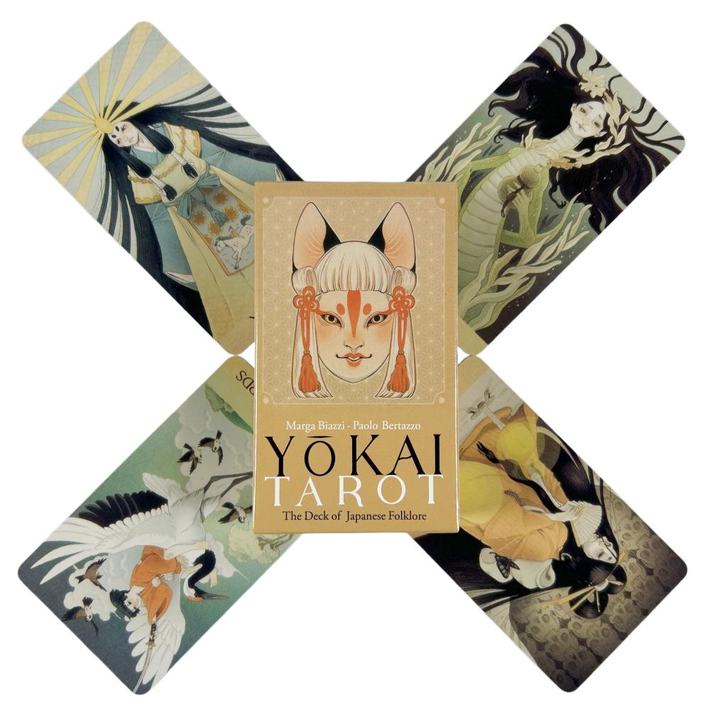 Yokai Tarot Deck 78 Pcs Cards Rooted In Japanese Folklore Deck Board Game For Beginners Cards Oracle Beautiful Illustrations