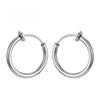 1 Pairs Fake Ear Clip Hoop Earrings for Men Women Stainless Steel Painless Non Piercing Fake Earrings Jewelry Gifts