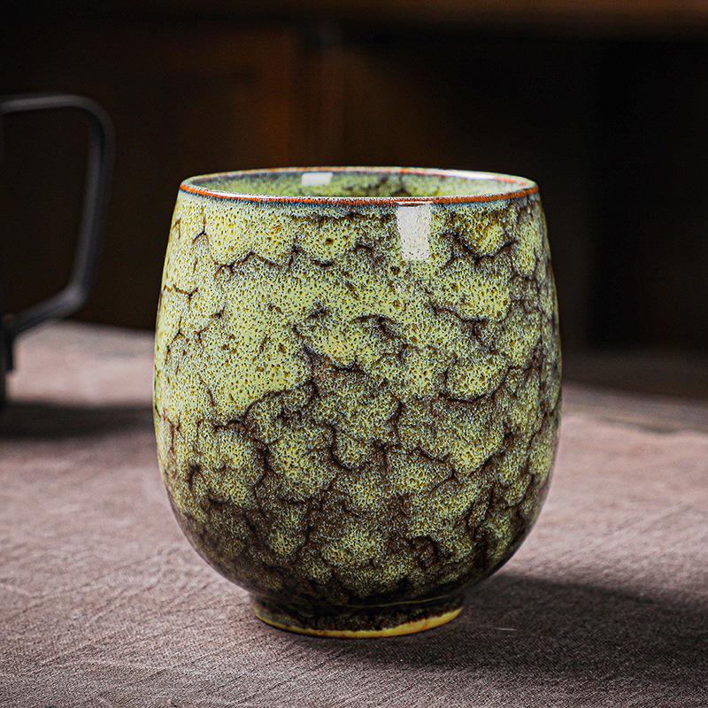 Kiln Change Wuxing Cup Teacup Large Ceramic Master Cup Jianzhan Tianmu Glaze Kung Fu Tea Set Gift Box Set